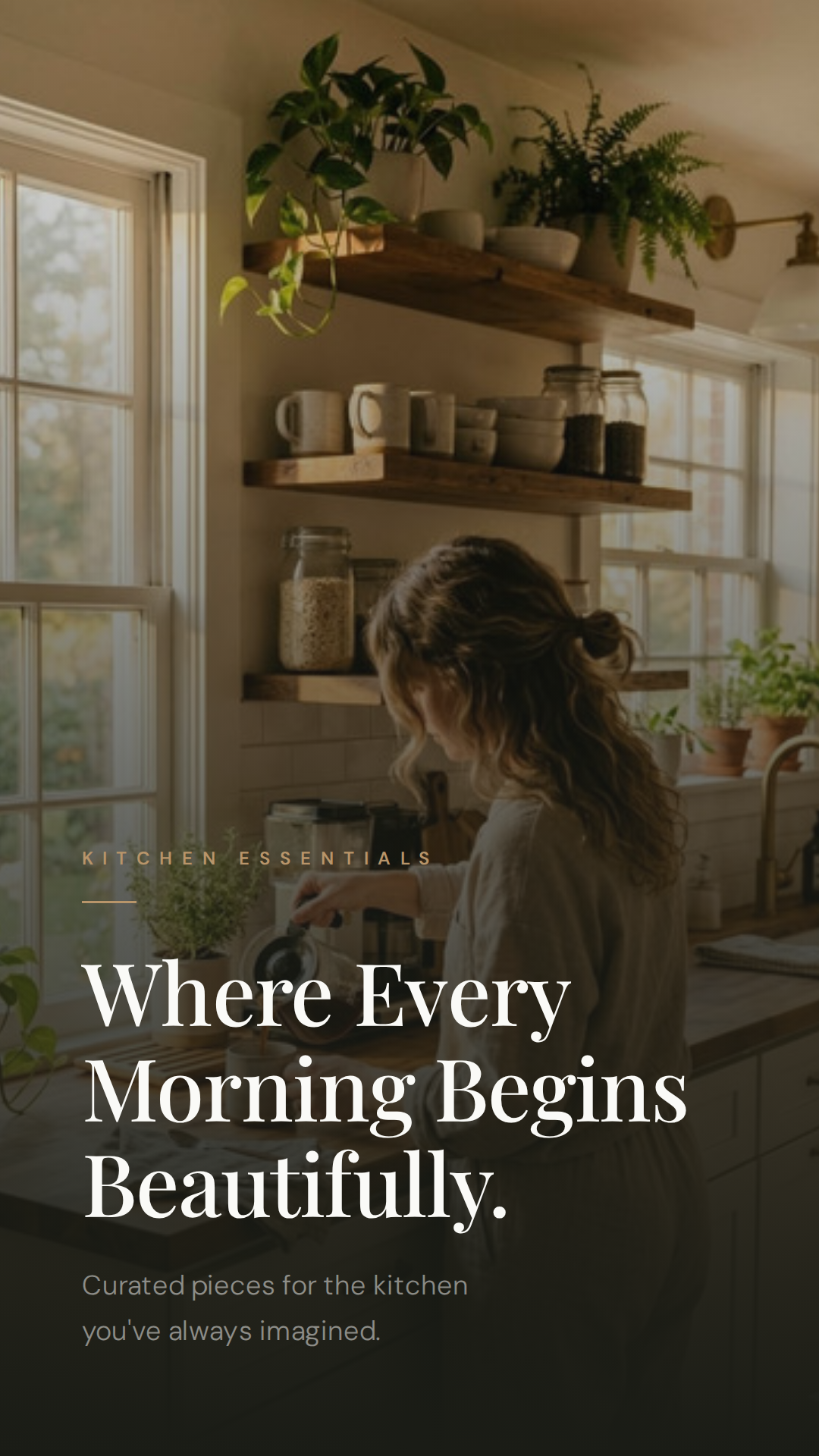 The Perfect Cup Starts Here - coffee accessories banner